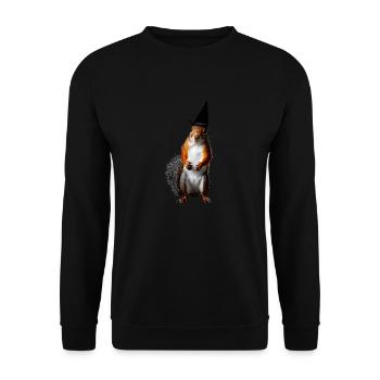 Écureuil Halloween mignon drôle animal automne 2 - Sweat-shirt Unisexe - noir - Devant - Alina (178cm) & Michal (187cm)