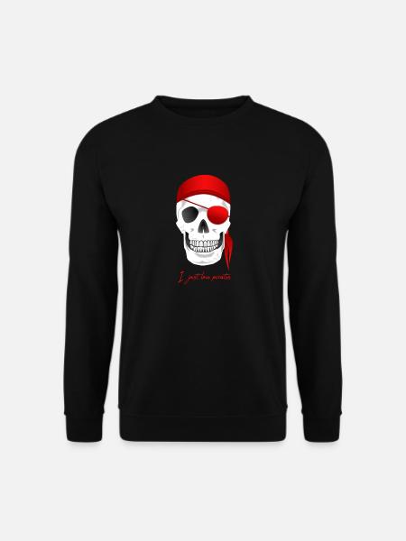 Skull Pirate - Unisex Sweatshirt - black
