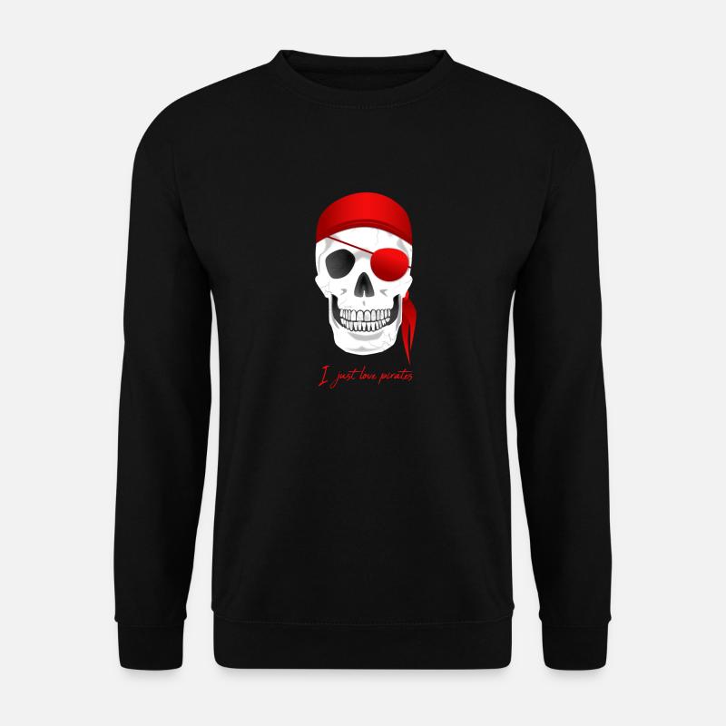 Skull Pirate - Unisex Sweatshirt - black