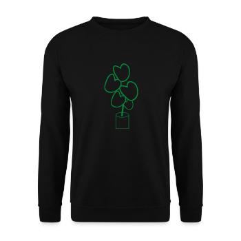 Florist Flower Plant Nature Gardener - Unisex Sweatshirt - black - Front - Alina (178cm) & Michal (187cm)