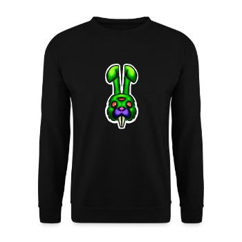 Zombunny - Unisex Sweatshirt - black - Front - Alina (178cm) & Michal (187cm)