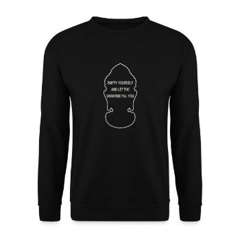 EMPTY YOURSELF - Unisex Pullover - Schwarz - Vorne - Alina (178cm) & Michal (187cm)