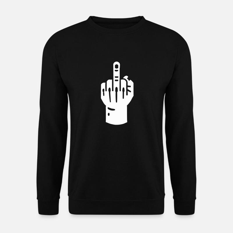 Middle Finger Hand - Unisex Sweatshirt - black
