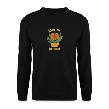 Soul in Bloom - Unisex Pullover - Schwarz - Vorne - Alina (178cm) & Michal (187cm)