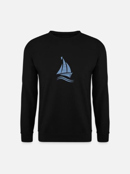 Segeln Segelboot Segelschein - Unisex Pullover - Schwarz