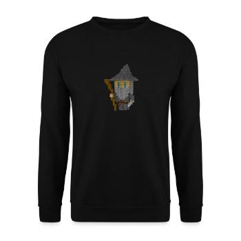 Zauberer - Unisex Pullover - Schwarz - Vorne - Alina (178cm) & Michal (187cm)