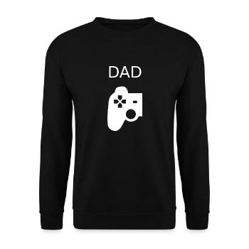 Gamer père fils contrôleur de jeu - Sweat-shirt Unisexe - noir - Devant - Alina (178cm) & Michal (187cm)