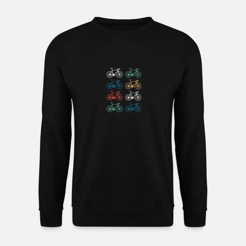 Vélo de route rétro - Sweat-shirt Unisexe - noir