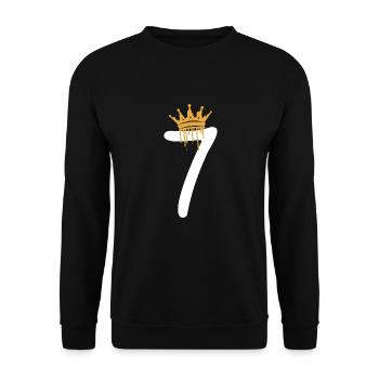 7 - Unisex Sweatshirt - black - Front - Alina (178cm) & Michal (187cm)