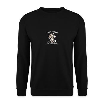 Nicht Stur, Nur Meinungsstabil Lustiges - Unisex Pullover - Schwarz - Vorne - Alina (178cm) & Michal (187cm)
