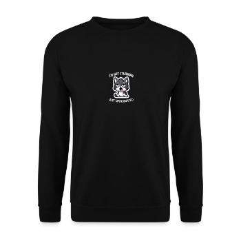 Nicht Stur, Nur Meinungsstabil Lustiges - Unisex Pullover - Schwarz - Vorne - Alina (178cm) & Michal (187cm)