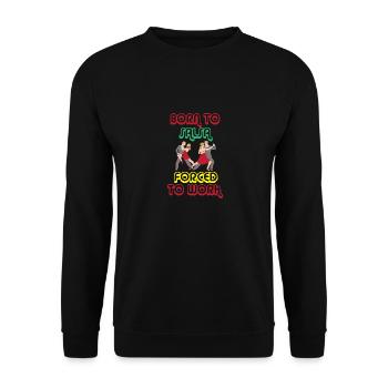 Salsa Dancer Dancer - Unisex Sweatshirt - black - Front - Alina (178cm) & Michal (187cm)