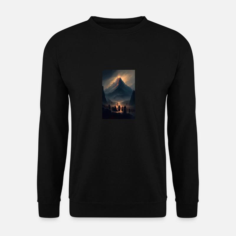 japanische natur - Unisex Pullover - Schwarz