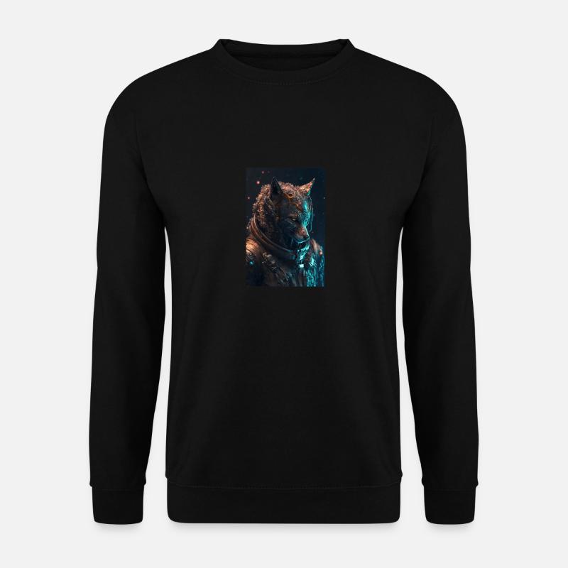 Wolf in space - Unisex Sweatshirt - black