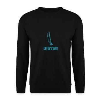 Blasmusik Dieter - Unisex Pullover - Schwarz - Vorne - Alina (178cm) & Michal (187cm)