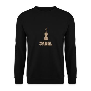 Jarel als Bratsche - Unisex Pullover - Schwarz - Vorne - Alina (178cm) & Michal (187cm)