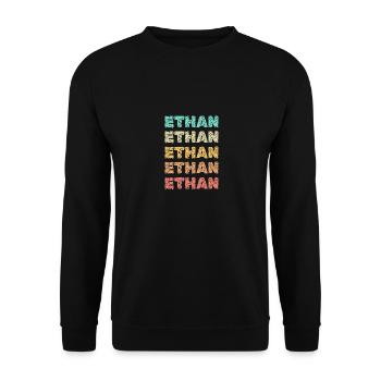 Ethan Ethan - Unisex Sweatshirt - black - Front - Alina (178cm) & Michal (187cm)