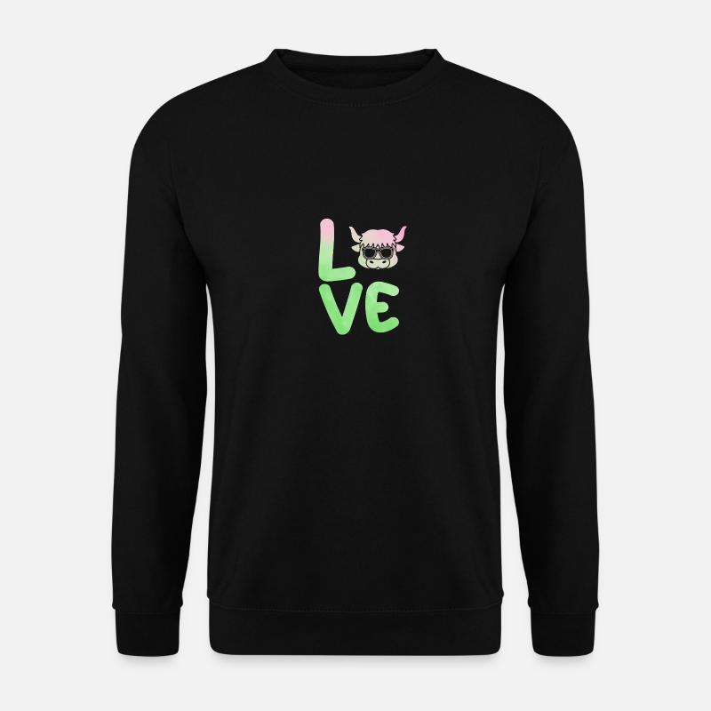 Bovins de buffle Bœufs - Sweat-shirt Unisexe - noir