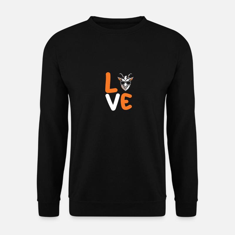 Ziegen - Unisex Pullover - Schwarz