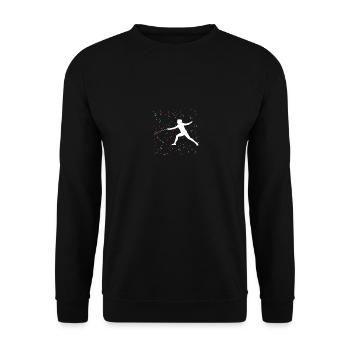 Clôture Clôture - Sweat-shirt Unisexe - noir - Devant - Alina (178cm) & Michal (187cm)
