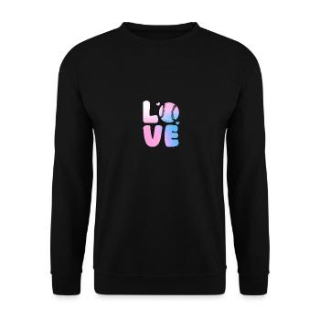Joueur de baseball Baseball - Sweat-shirt Unisexe - noir - Devant - Alina (178cm) & Michal (187cm)