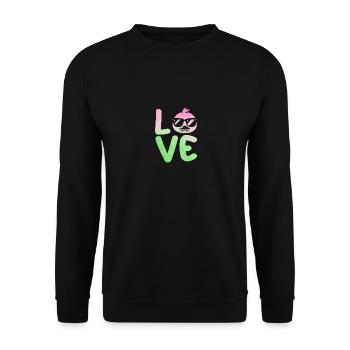 Ducks - Unisex Sweatshirt - black - Front - Alina (178cm) & Michal (187cm)