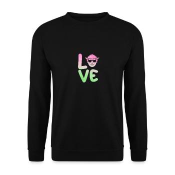 Schäfer Schaf - Unisex Pullover - Schwarz - Vorne - Alina (178cm) & Michal (187cm)