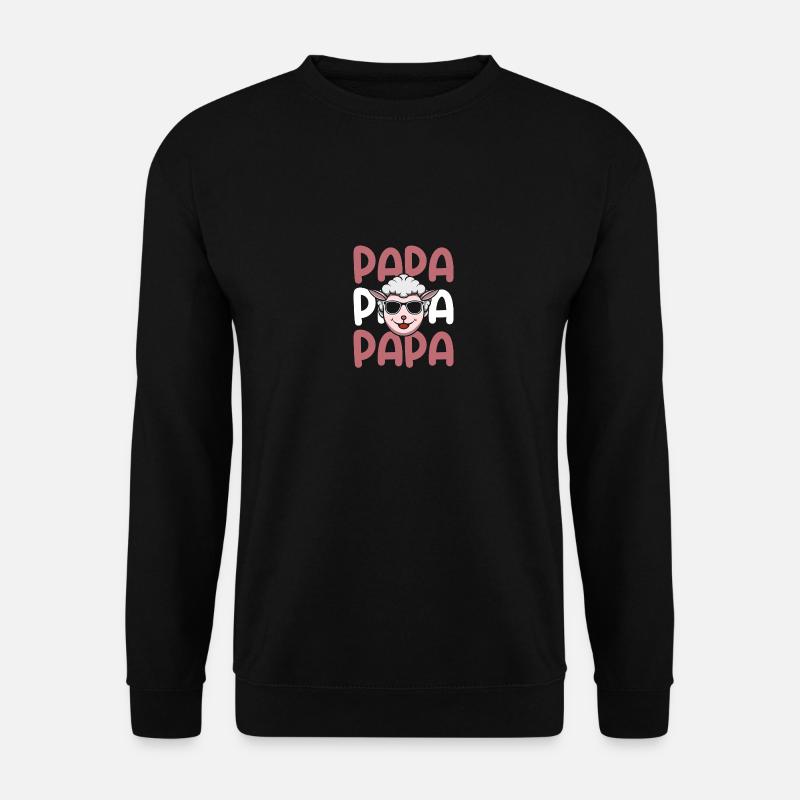 Sheep Dad Father Sheep - Unisex Sweatshirt - black