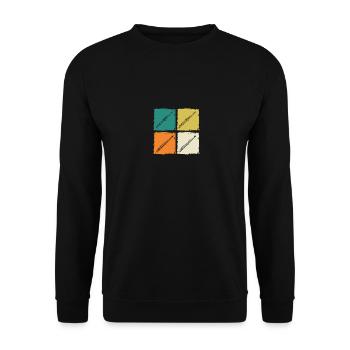 Flute player - Unisex Sweatshirt - black - Front - Alina (178cm) & Michal (187cm)