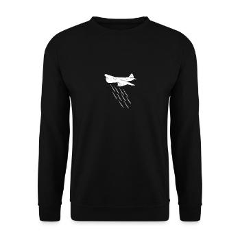 Flute player - Unisex Sweatshirt - black - Front - Alina (178cm) & Michal (187cm)