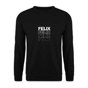 Felix - Unisex Sweatshirt - black - Front - Alina (178cm) & Michal (187cm)