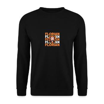 Leo Florian - Unisex Sweatshirt - black - Front - Alina (178cm) & Michal (187cm)