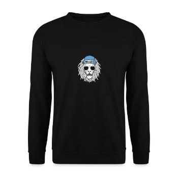 Leo Holger - Sweat-shirt Unisexe - noir - Devant - Alina (178cm) & Michal (187cm)