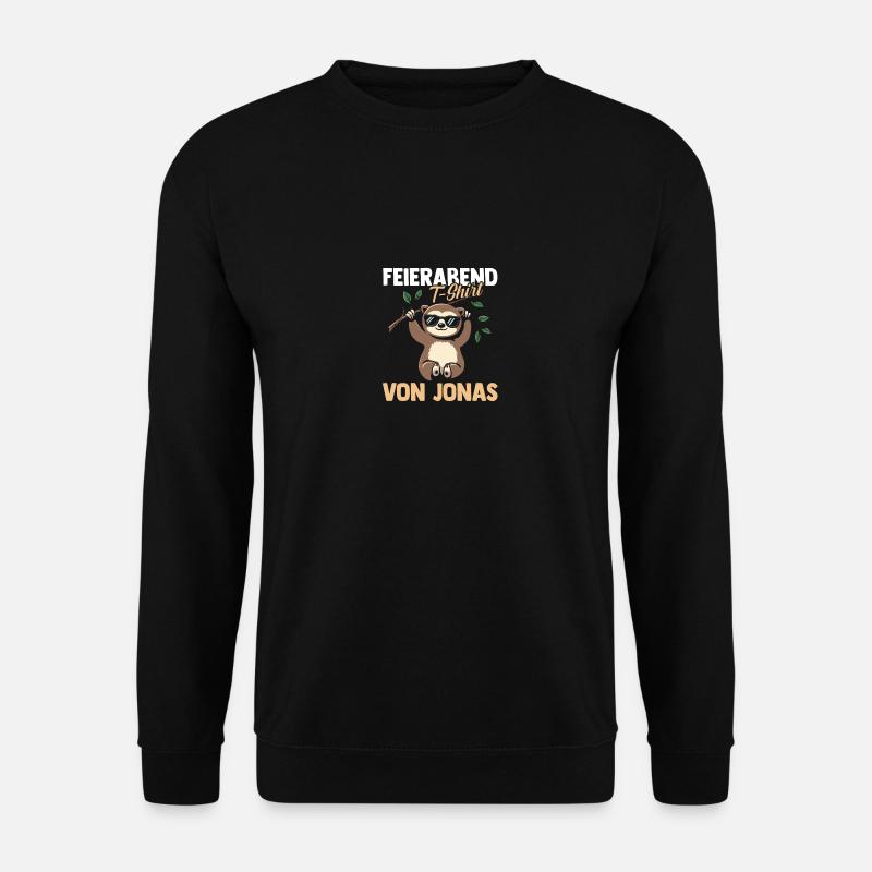 Faultier Jonas - Unisex Pullover - Schwarz