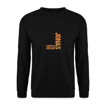 Jonas - Unisex Pullover - Schwarz - Vorne - Alina (178cm) & Michal (187cm)