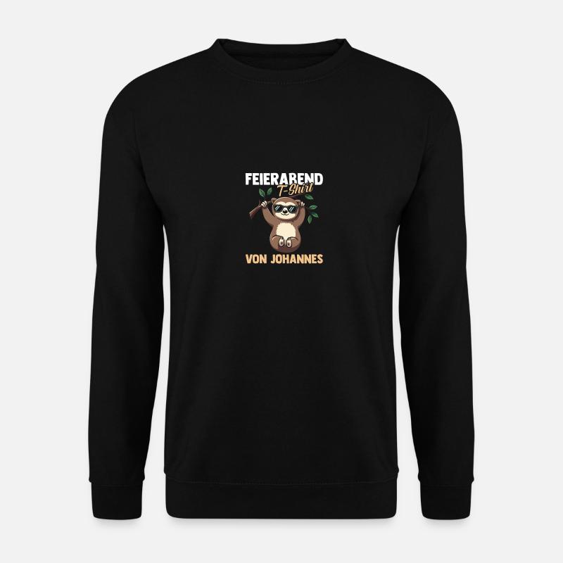 Faultier Johannes - Unisex Pullover - Schwarz