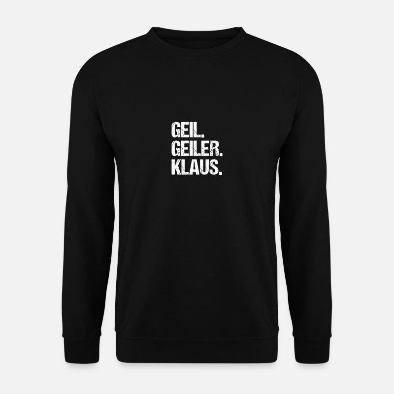 Klaus - Unisex Pullover - Schwarz