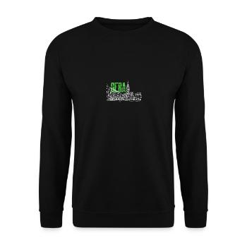 Ostthüringen Merch - Geras Markt - Unisex Pullover - Schwarz - Vorne - Alina (178cm) & Michal (187cm)