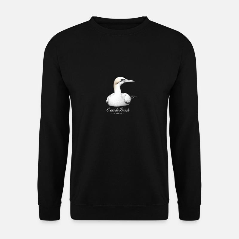 Basstölpel der Sieben Inseln von Coeur de Breizh - Unisex Pullover - Schwarz
