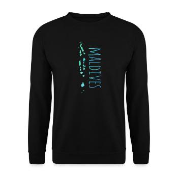 Maldives - Unisex Pullover - Schwarz - Vorne - Alina (178cm) & Michal (187cm)