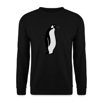 manchot - Sweat-shirt Unisexe - noir - Devant - Alina (178cm) & Michal (187cm)