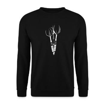 Darts Arrows Darts Symbol Logo icon Illustration - Unisex Sweatshirt - black - Front - Alina (178cm) & Michal (187cm)