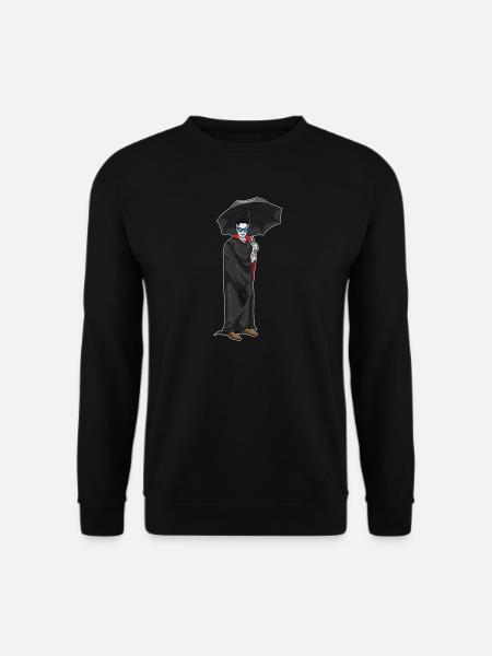 Vampire Halloween Umbrella - Unisex Sweatshirt - black