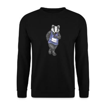 Badger Jogger Jogging Sport - Unisex Sweatshirt - black - Front - Alina (178cm) & Michal (187cm)