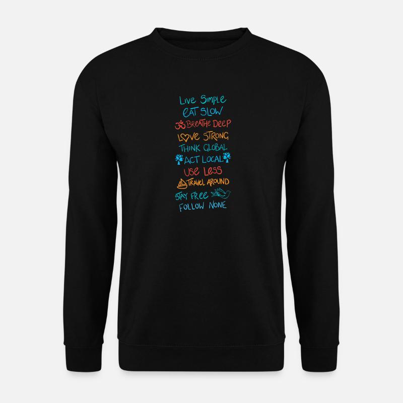 Live Simple 2 - Unisex Sweatshirt - black