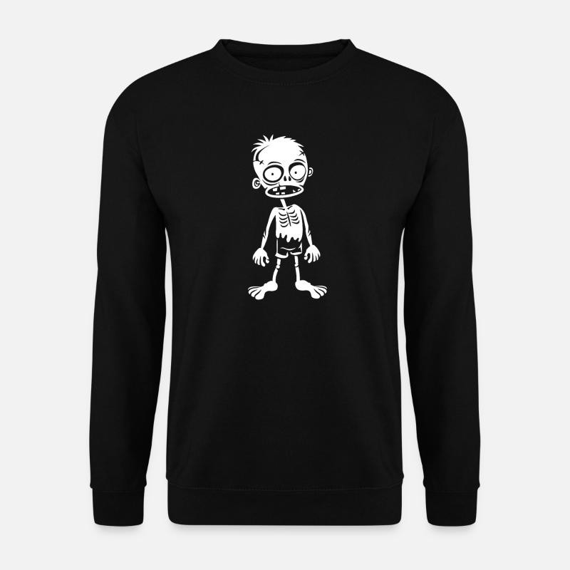 Humorvoller und schrulliger Zombie-Junge - Unisex Pullover - Schwarz
