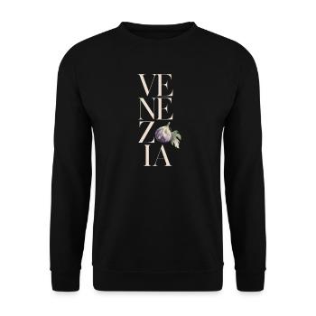 VENEZIA – Figs - Unisex Sweatshirt - black - Front - Alina (178cm) & Michal (187cm)