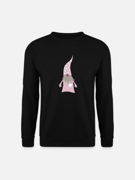 Wichtel Dots Punkte rosa Pastell Weihnachten Xmas - Unisex Pullover - Schwarz