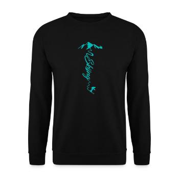 Skifahren Skiing - Unisex Pullover - Schwarz - Vorne - Alina (178cm) & Michal (187cm)