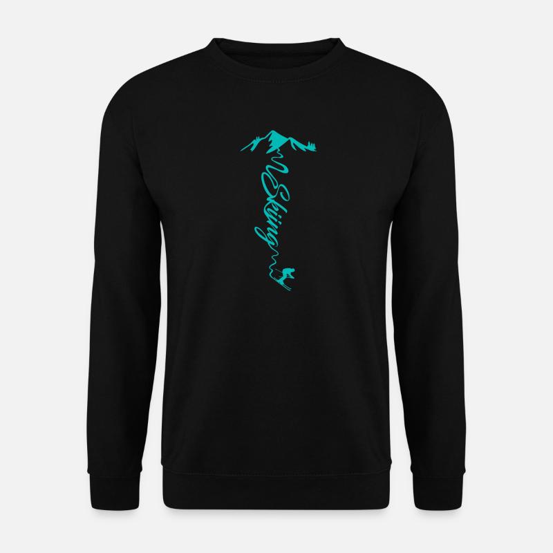 Skifahren Skiing - Unisex Pullover - Schwarz
